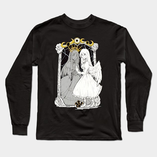 inktober Mirror Long Sleeve T-Shirt by Yami11